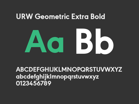 URW Geometric Extra Bold