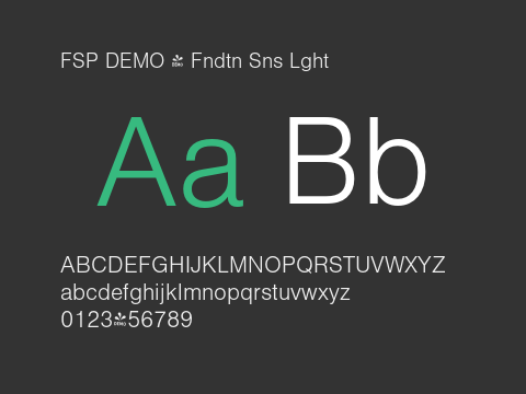 FSP DEMO - Fndtn Sns Lght