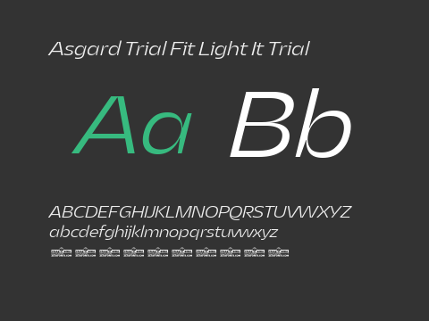 Asgard Trial Fit Light It Trial