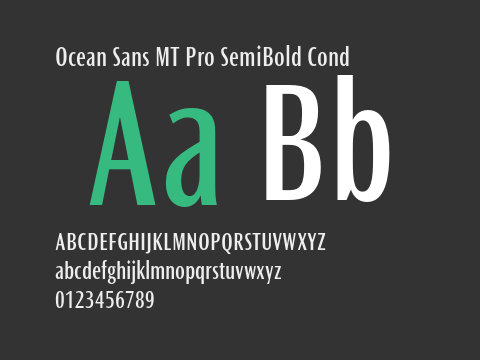 Ocean Sans MT Pro SemiBold Cond