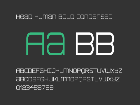 Head Human Bold Condensed