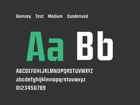 Ramsey Test Medium Condensed