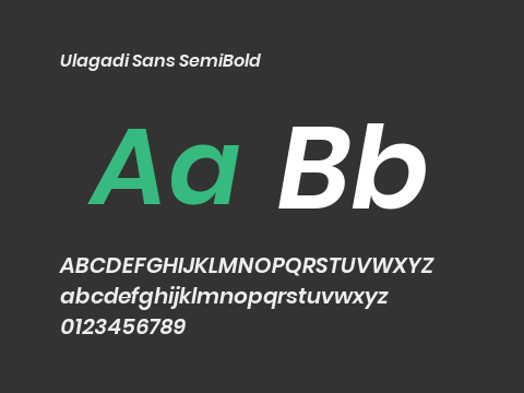 Ulagadi Sans SemiBold