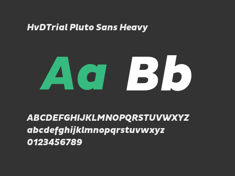 HvDTrial Pluto Sans Heavy