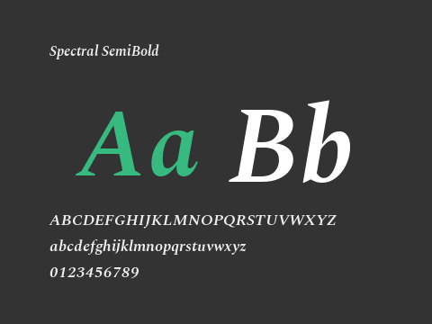 Spectral SemiBold