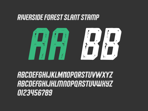 Riverside Forest Slant Stamp