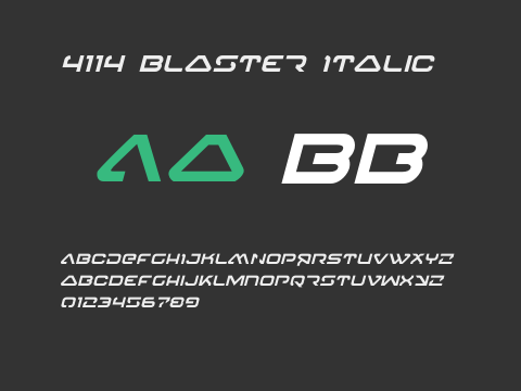 4114 Blaster Italic