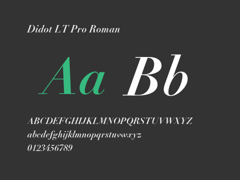 Didot LT Pro Roman