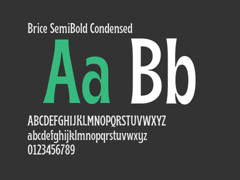 Brice SemiBold Condensed