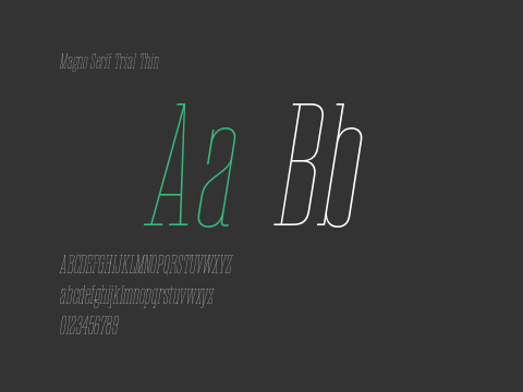 Magno Serif Trial Thin