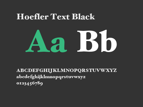 Hoefler Text Black