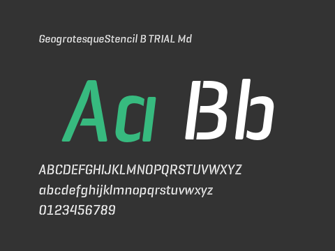 GeogrotesqueStencil B TRIAL Md