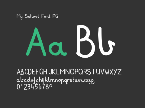 My School Font PG