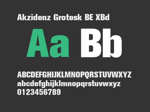 Akzidenz Grotesk BE XBd