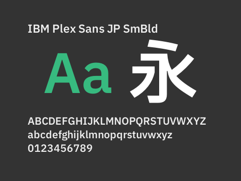 IBM Plex Sans JP SmBld