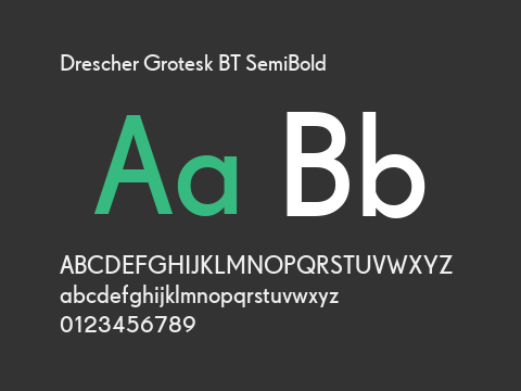 Drescher Grotesk BT SemiBold