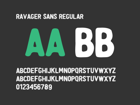 Ravager Sans Regular