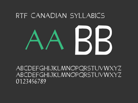 RTF Canadian Syllabics