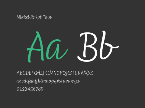 Mikkel Script Thin