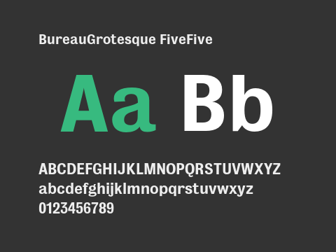 BureauGrotesque FiveFive