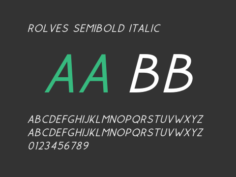 Rolves Semibold Italic