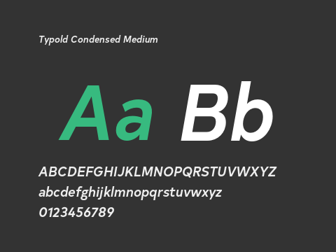 Typold Condensed Medium