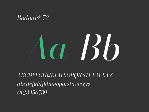 Bodoni* 72