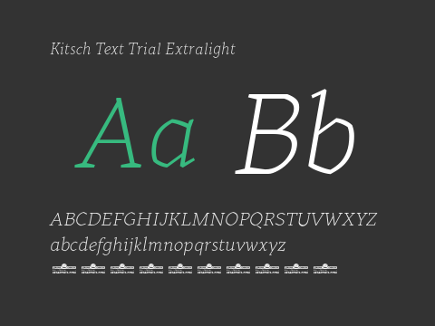 Kitsch Text Trial Extralight