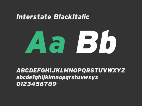 Interstate BlackItalic