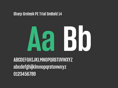 Sharp Grotesk PE Trial SmBold 14