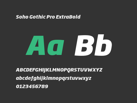 Soho Gothic Pro ExtraBold