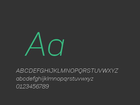 Neue Alter Light Italic