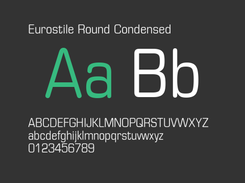 Eurostile Round Condensed