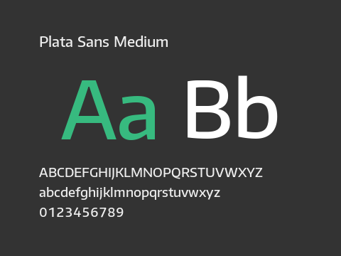 Plata Sans Medium