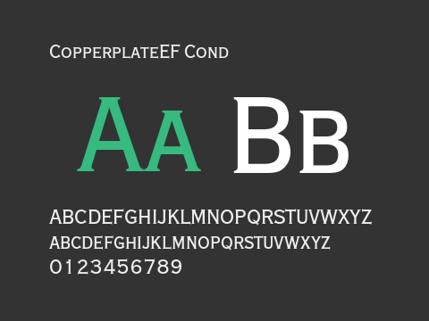 CopperplateEF Cond