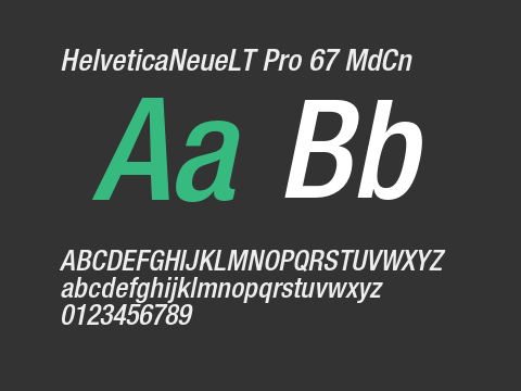 HelveticaNeueLT Pro 67 MdCn