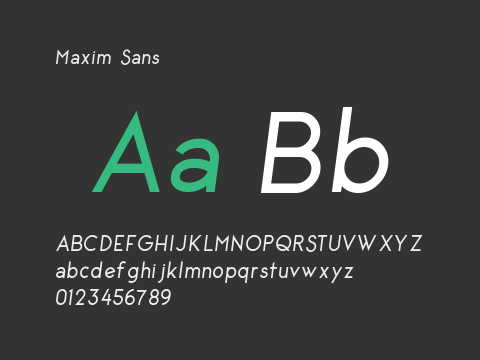 Maxim Sans