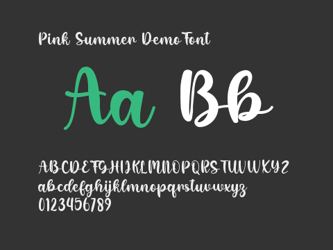 Pink Summer DemoFont