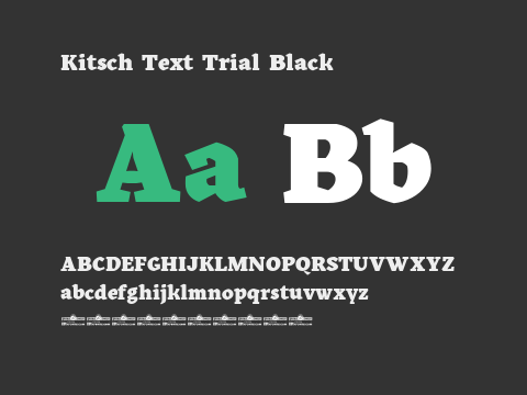 Kitsch Text Trial Black