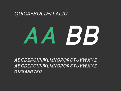 Quick-Bold-Italic