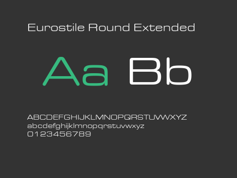 Eurostile Round Extended