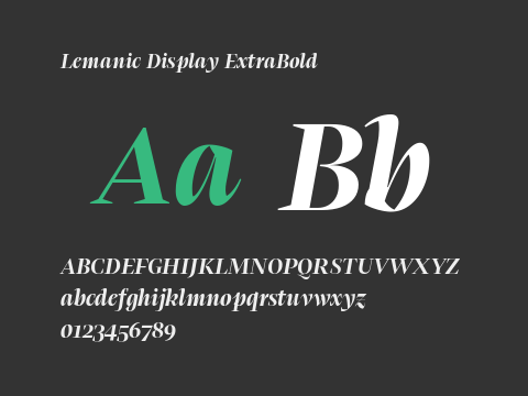 Lemanic Display ExtraBold