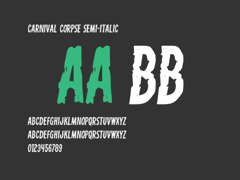 Carnival Corpse Semi-Italic