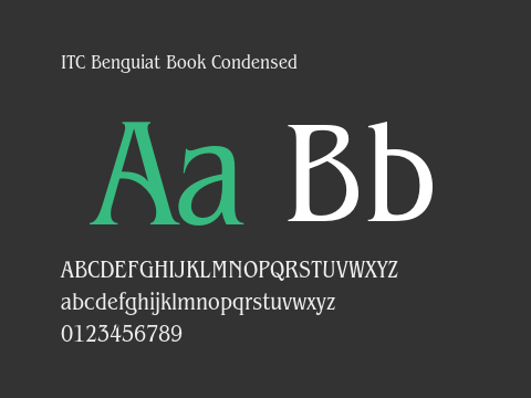 ITC Benguiat Book Condensed