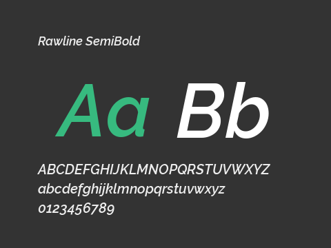 Rawline SemiBold