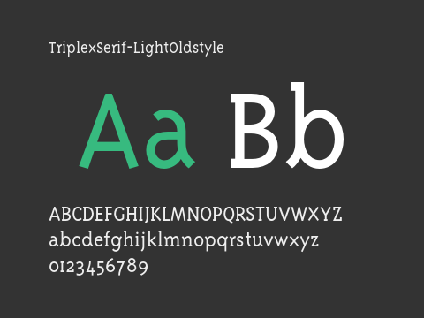 TriplexSerif-LightOldstyle