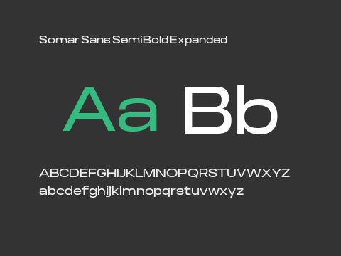 Somar Sans SemiBold Expanded