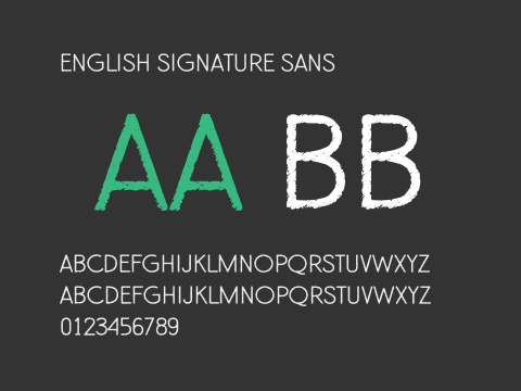 English Signature Sans