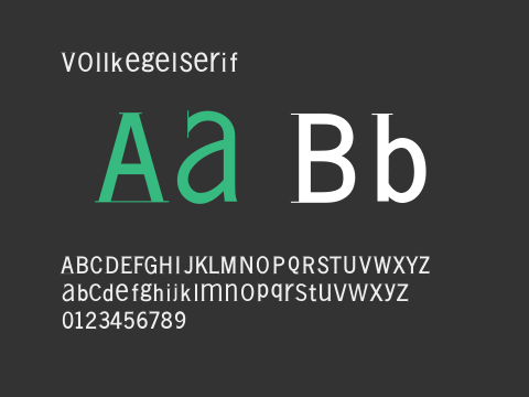 VollkegelSerif