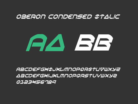 Oberon Condensed Italic